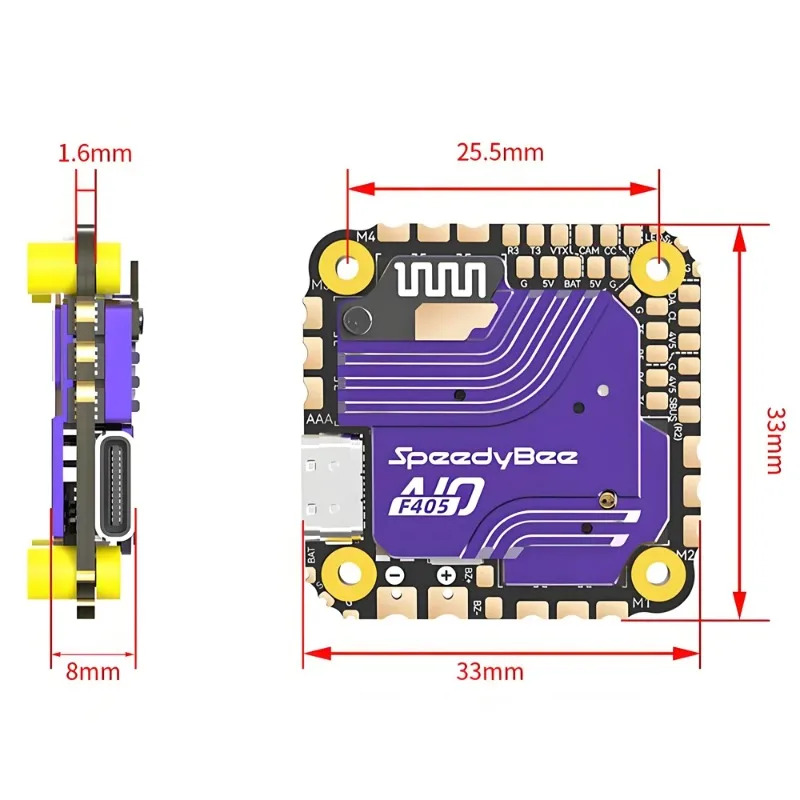 Полетный контроллер SpeedyBee  – обзор и цена Drone Flight Controller